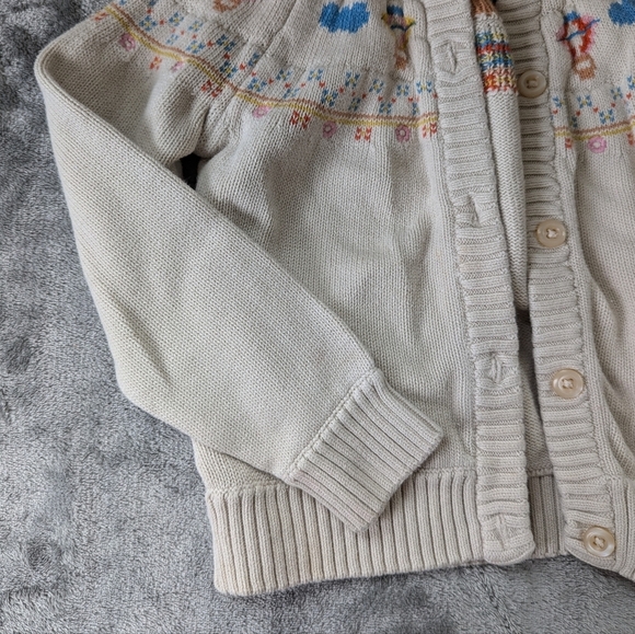 Hanna Andersson Hopscotch Cardigan Knit Hot Air Balloon Sweater - Picture 3 of 11